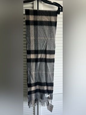 Unisex Luxury Edinburgh 100% Cashmere Plaid Scarf "Made in Scotland" 64”x 10”